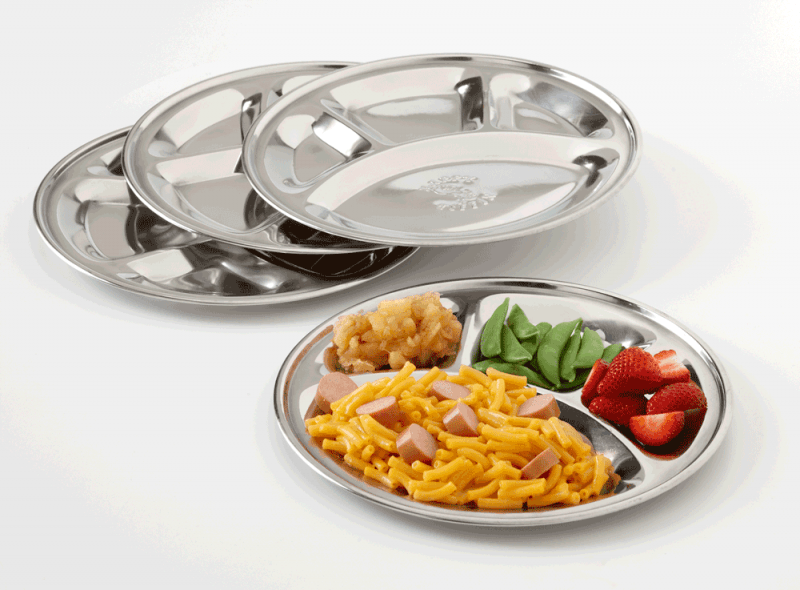 Stainless Steel No-Mess Plates