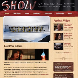 Happy Tiffin at Telluride Film Festival 2009